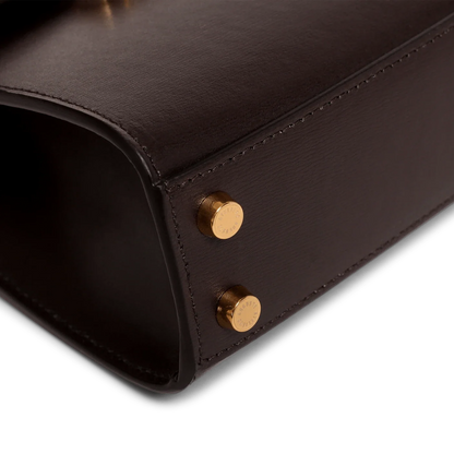 Mini Capucine - Cuir Box Chocolat