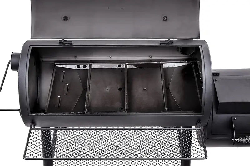 Longhorn Reverse-Flow Offset Smoker for Authentic BBQ Flavor