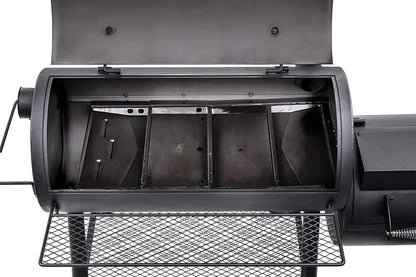 Longhorn Reverse-Flow Offset Smoker for Authentic BBQ Flavor