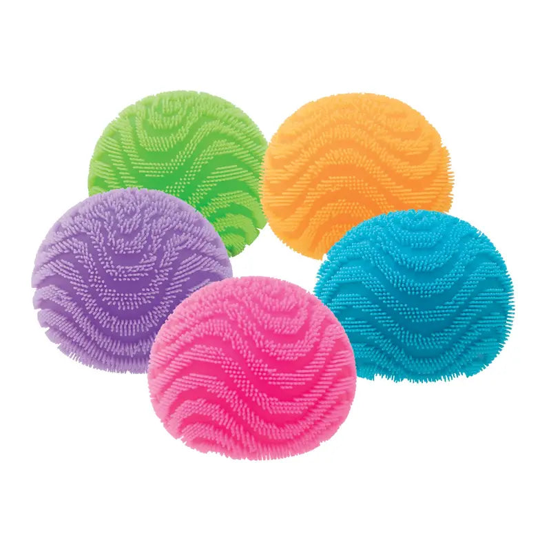 NeeDoh Fuzz Ball Wonder Waves  Textured Wave-Design Fuzzy Sensory Ball