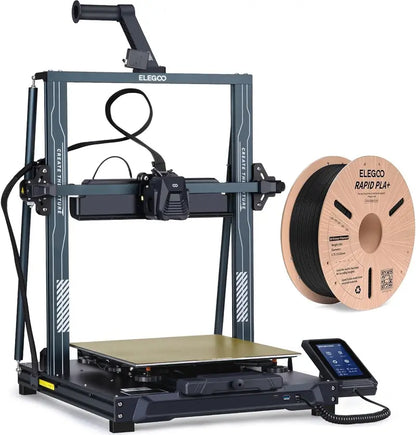 Neptune 4 Pro 3D Printer, 500mm/s High-Speed FDM, Klipper Firmware, Auto Leveling, Metal Guide Rails, 8.85×8.85×10.43 Inch