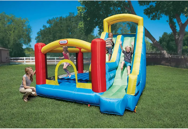 Little Tikes Giant Inflatable Bounce Slide  Outdoor Play Center for Kids