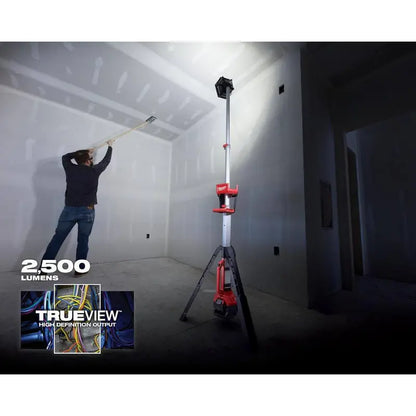 M18 18V Lithium-Ion Cordless Tower Lights with 2 High Output 6.0Ah Batteries
