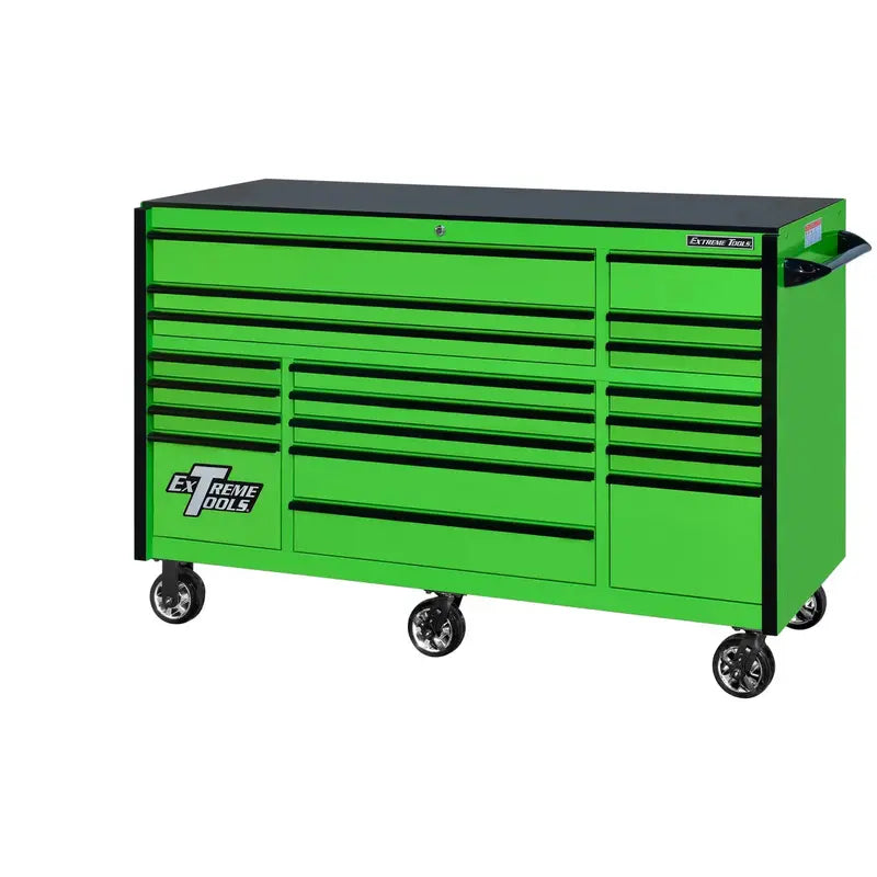 Extreme Tools RX250 72-Inch Roller Cabinet  19-Drawer Heavy-Duty Tool Storage with 250-Lb Slides
