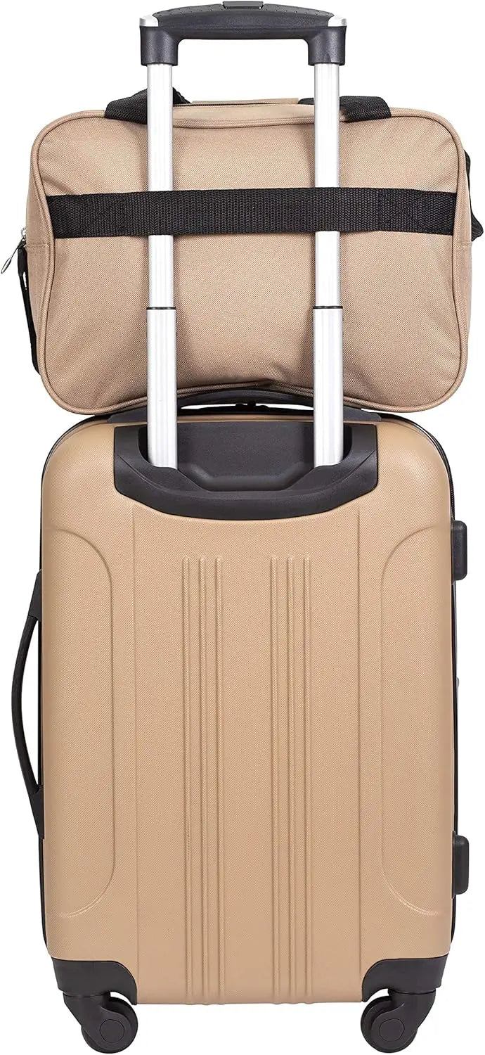 Coolife Lilac Hardside Luggage Set  4-Piece Expandable Spinner Suitcase Collection
