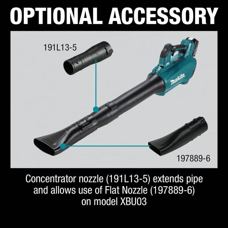 Makita 116 MPH 459 CFM 18-Volt LXT Lithium-Ion Brushless Cordless Blower (Tool-Only) XBU03Z