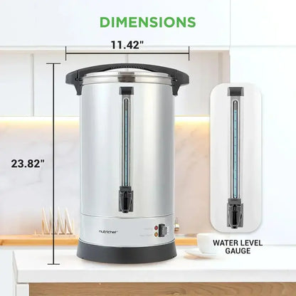 NutriChef 8L Electric Hot Water Dispenser with Rapid Heating and Beverage Safety Features