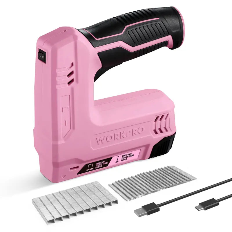 WORKPRO 3.6V Cordless 2-in-1 Staple & Nail Gun  Compact Battery-Powered Fastener Tool
