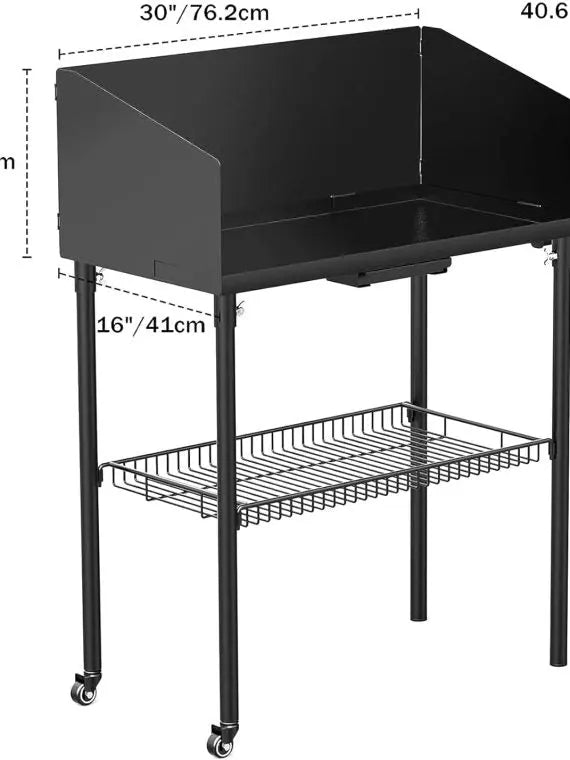 Collapsible Outdoor Cooking Table with Windscreen & Storage  Perfect for Dutch Ovens, BBQ, Picnic, RV & Camping