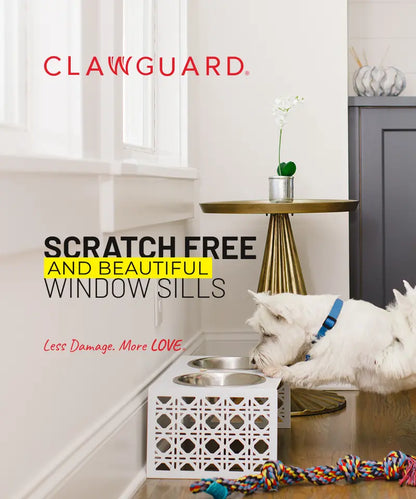CLAWGUARD Window Sill Protector. Strong Invisible Protection from Dog and Cat Scratching, Chewing, Slobbering and Clawing (29.5 in. x 2.5 in.)