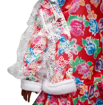 Barbie Bmr1959  Clear Vinyl Bomber Jacket & Floral Hoodie Dress