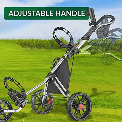 Caddytek CaddyLite 11.5 V3 3 Wheel Golf Push Cart   SuperLite Deluxe, Lightweight