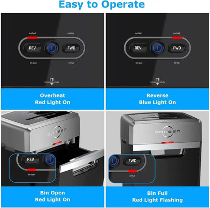 Commercial-Grade Cross-Cut Paper Shredder  24-Sheet Capacity, 40-Min Continuous Run, P-4 Security Level (S3105)