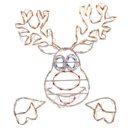 Holidynamics 30″ LED Dancer Reindeer Christmas Display  Multicolor, Weatherproof, Indoor/Outdoor