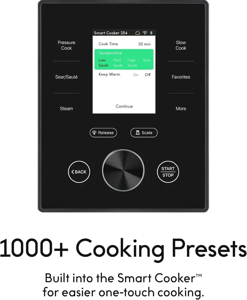 CHEF iQ Smart WiFi Pressure Cooker  10-in-1 Multi-Cooker with Built-in Scale and Guided Recipe Support