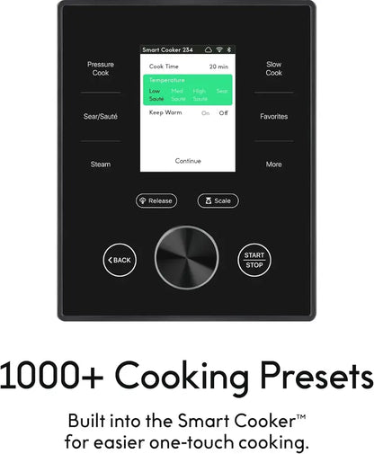 CHEF iQ Smart WiFi Pressure Cooker  10-in-1 Multi-Cooker with Built-in Scale and Guided Recipe Support