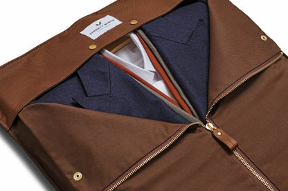 Suede Trifold - Tobacco Brown