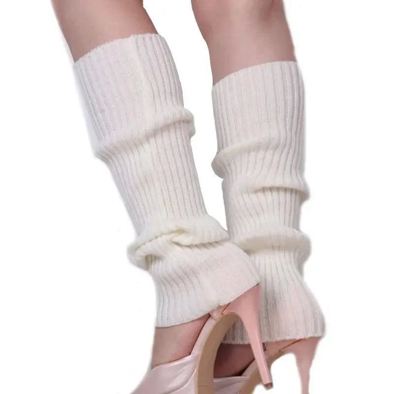 Retro Knit Leg Warmers  Women¡¯s 80s-Inspired Dance &amp; Yoga Accessory