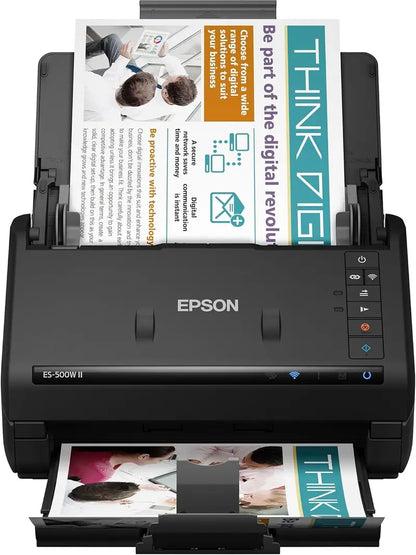 Wireless Color Duplex Document Scanner  ADF-Equipped Desktop Scanner for PC/Mac, Mobile Scanning Support