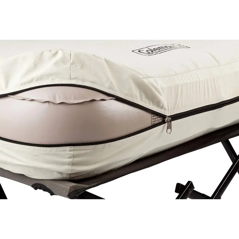 Coleman Adult Camping Cot + Air Mattress Bundle  Portable Sleep System for Outdoors