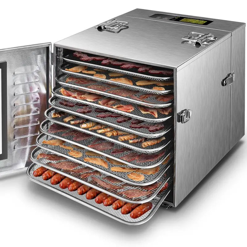 Septree Commercial Food Dehydrator  10-Tray Capacity, Precise Temperature Control