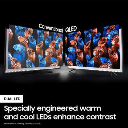 55-Inch 4K Ultra HD QLED Smart TV  HDR-Compatible, High-Resolution Display with Streaming Apps & Voice Control