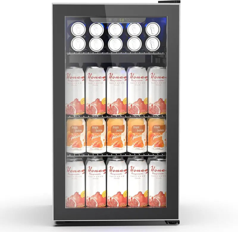 Electactic 3.2 cu. ft. Beverage Cooler  130-Can Mini Fridge with Drink Refrigeration