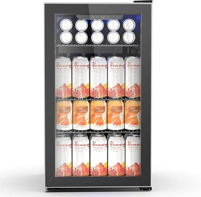 Electactic 3.2 cu. ft. Beverage Cooler  130-Can Mini Fridge with Drink Refrigeration