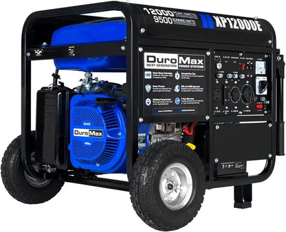 13,000-Watt Dual-Fuel Portable Generator  Gas or Propane Powered, Electric Start, Transfer Switch Ready & RV Compatible
