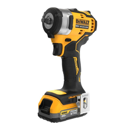 DEWALT 20V MAX 3/8 Impact Wrench with Hog Ring Anvil and POWERSTACK Compact Battery