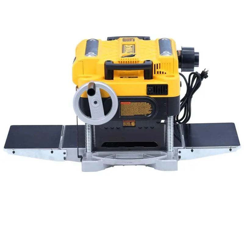DEWALT 15 Amp Corded 13 in. Heavy-Duty 2-Speed Thickness Planer with (3) Knives, In Feed Table and Out Feed Table DW735X