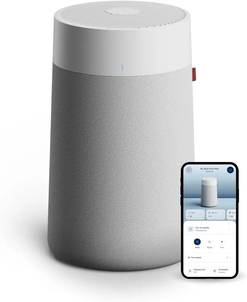 Blueair Blue Pure 311i Max Air Purifier: HEPASilent Smart Filtration for Medium Rooms (1,858 sq. ft/hr), Allergen, Pet Dander, Smoke & Virus Removal
