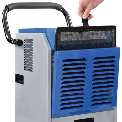Heavy-Duty Commercial Dehumidifier  Industrial Portable Unit, 110 Pints/Day Capacity