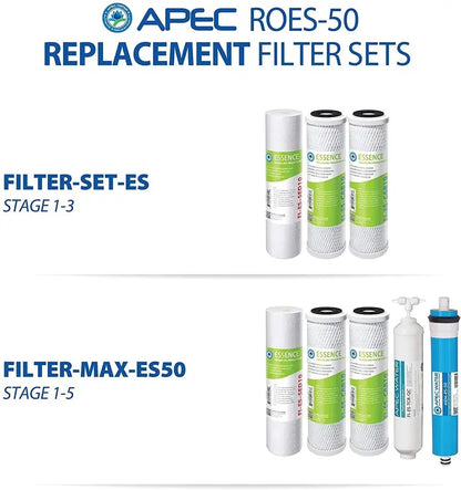 APEC Water 5-Stage Reverse Osmosis System  Removes 99% Impurities, USA-Made, WQA Certified, Includes Lead-Free Faucet