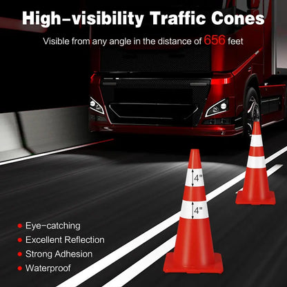 Heavy-Duty PVC Traffic Cone  Single Unit for Safety Signage