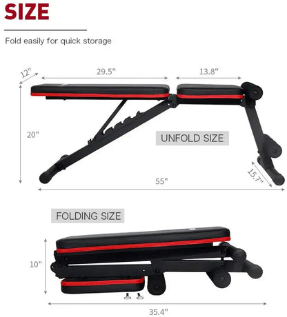 Full-Body Adjustable Weight Bench  Multi-Position Workout Station for Home Gyms