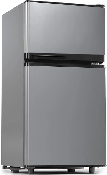 Manastin 4.5 cu. ft. Two-Door Mini Fridge  Office & Kitchen Compact Refrigerator