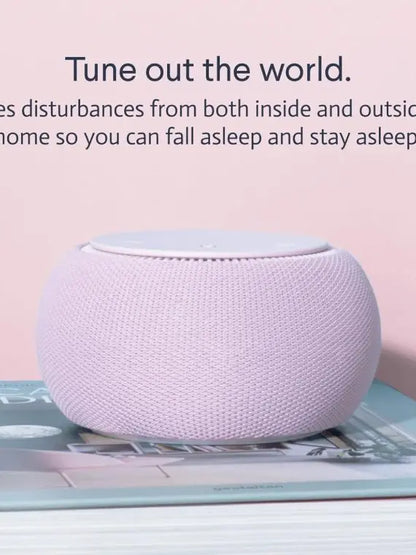Dusk Smart White Noise Machine with Real Fan, Non-Looping Sound, Adjustable Tone & Volume, Remote App Control, Travel Case Included