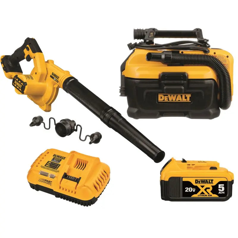 DEWALT 20V MAX 2-Tool Combo Kit  Cordless Blower & Vacuum Set with Batteries & Charger (DCK204P1, 2026)