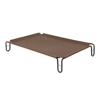Elevated Outdoor-Ready Dog Cot Bed with Breathable Mesh and Powder-Coated Steel Frame