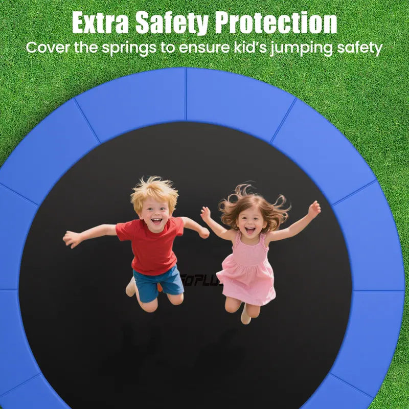 14-Foot Universal Round Trampoline Safety Pad  Waterproof Protective Cover