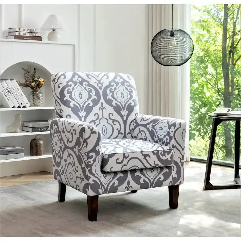 Contemporary Accent Armchair for Living Spaces  Stylish, Compact, and Comfort-Oriented