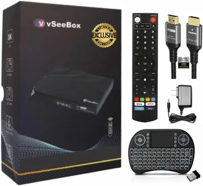 2024 V3 Black Series 4GB RAM 128GB 8K Ultra HD HDMI Cable with Upgraded Voice Remote