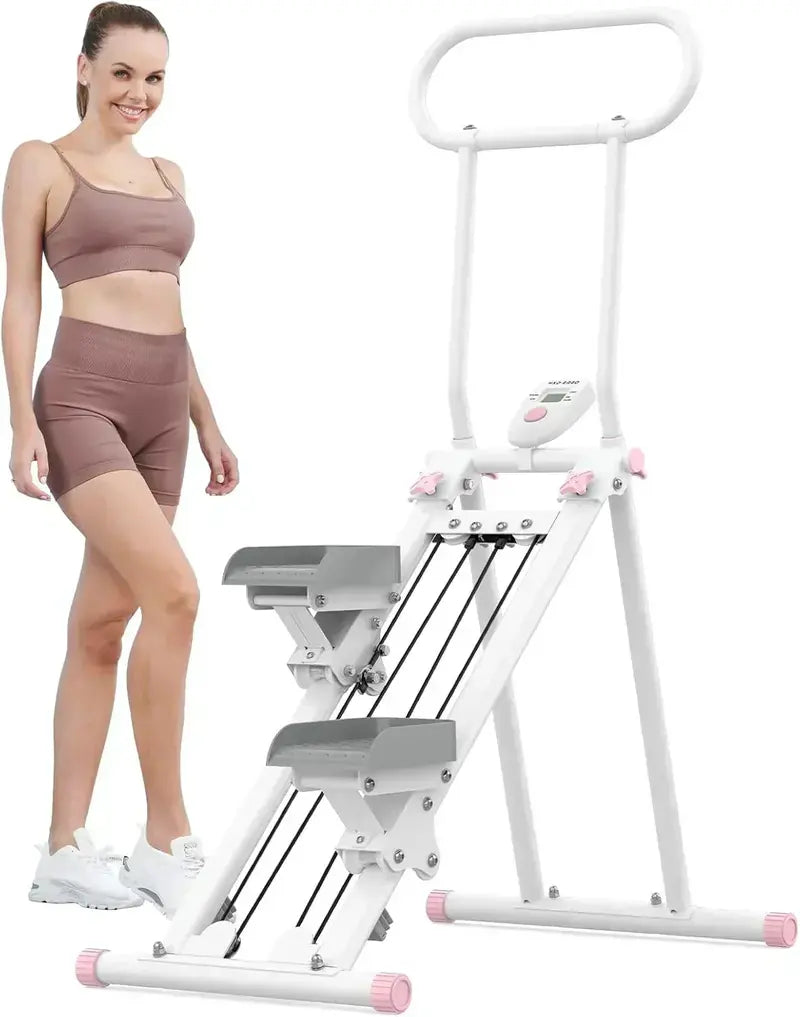 Compact Folding Stair Stepper for Cardio Training and Home Gym Use