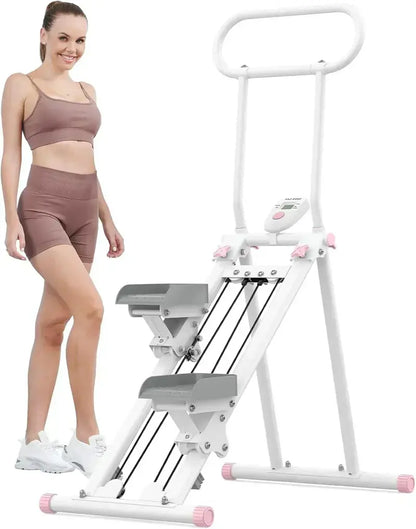 Compact Folding Stair Stepper for Cardio Training and Home Gym Use