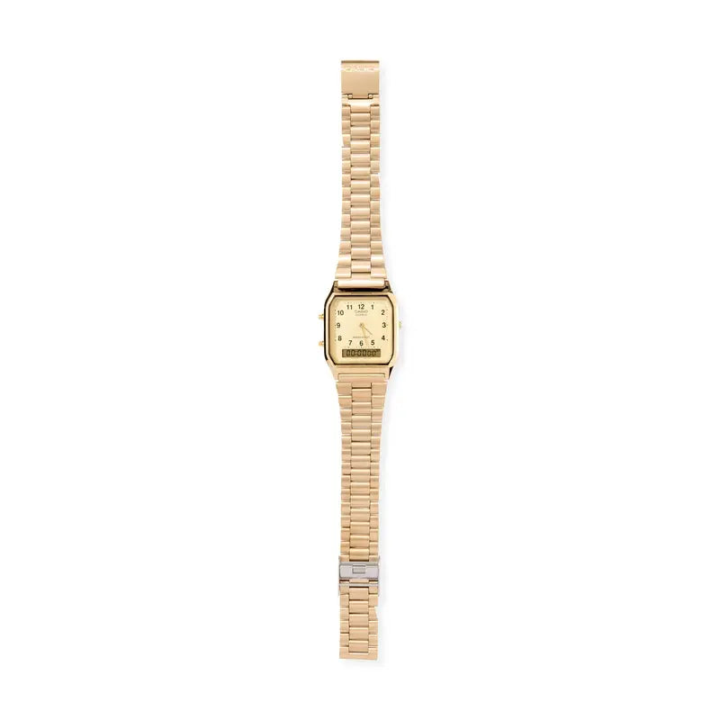 Casio AQ230 Gold Analog-Digital Watch