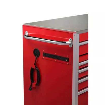 Heavy-Duty 72-Inch Mobile Tool Chest  15-Drawer Stainless Steel Workbench with Dual Locking System