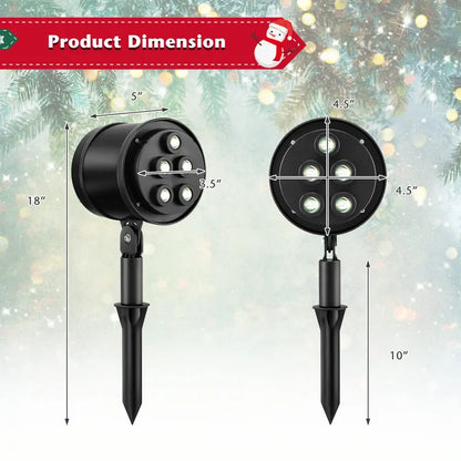 Rotating Christmas Projection Light with 65-Degree Adjustable Tilt and Seasonal Patterns