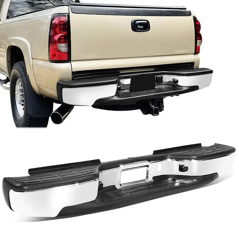 Chevrolet Silverado & GMC Sierra 2500HD/3500 Rear Step Bumper  No Parking Sensor Openings (20012007)