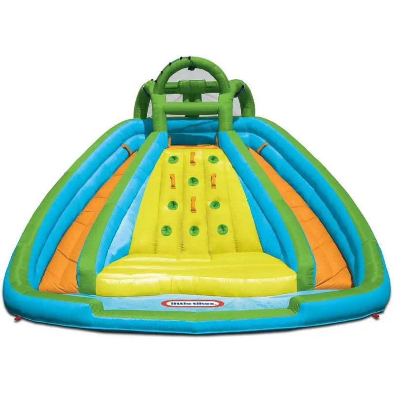 Rocky Mountain River Race  Inflatable Water Slide for Backyard Fun and Summer Play